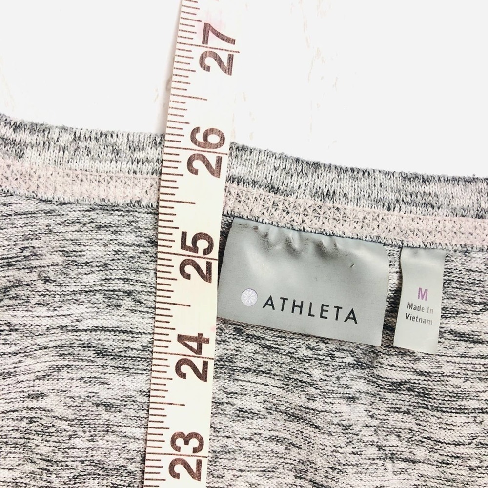 Athleta Heather Grey High Low Hem Sweatshirt M - Picture 7 of 7
